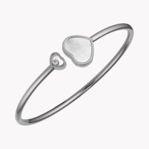 Chopard Happy Hearts Bangle 0.05ct in 18ct White Gold