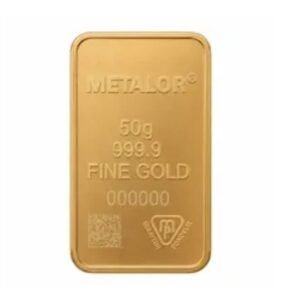 50g Gold Bar Metalor